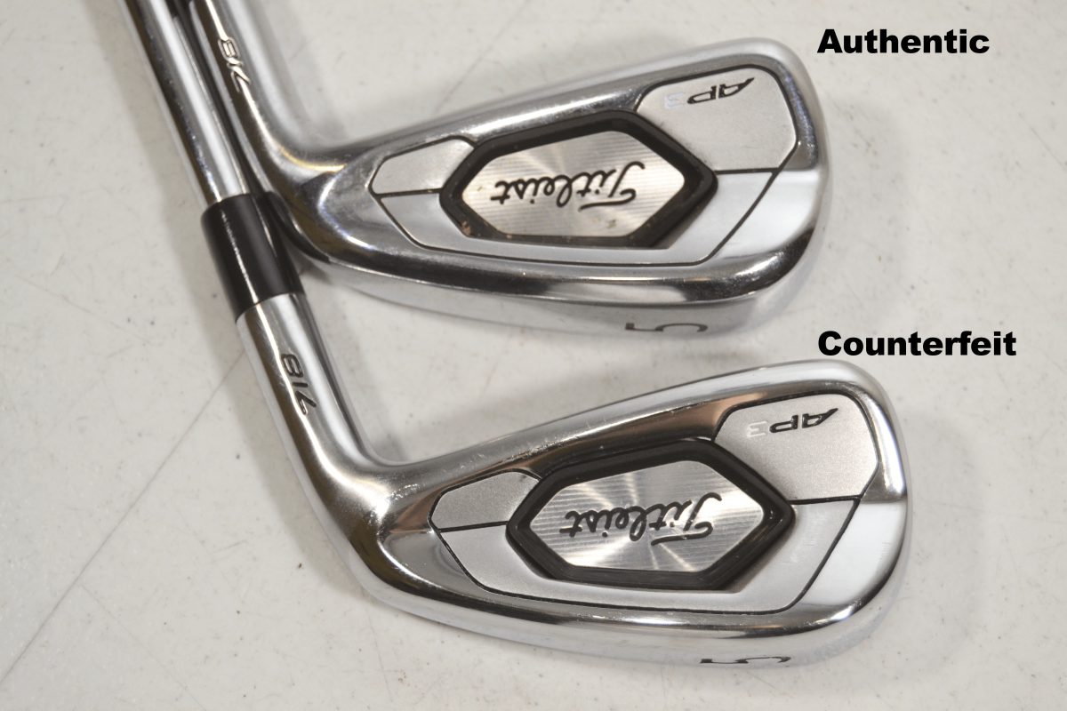Counterfeit Titleist 718 AP3 Iron Set