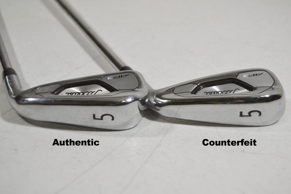 Counterfeit Titleist 718 AP3 Iron Set