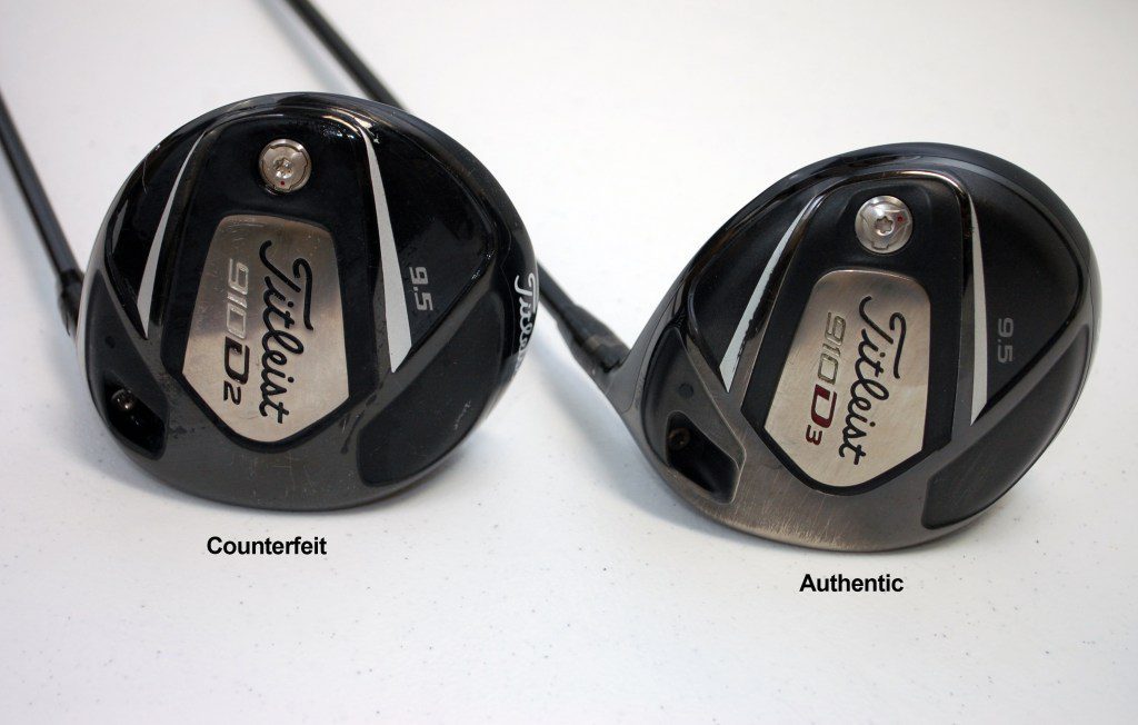 Counterfeit Titleist 910D2 Driver