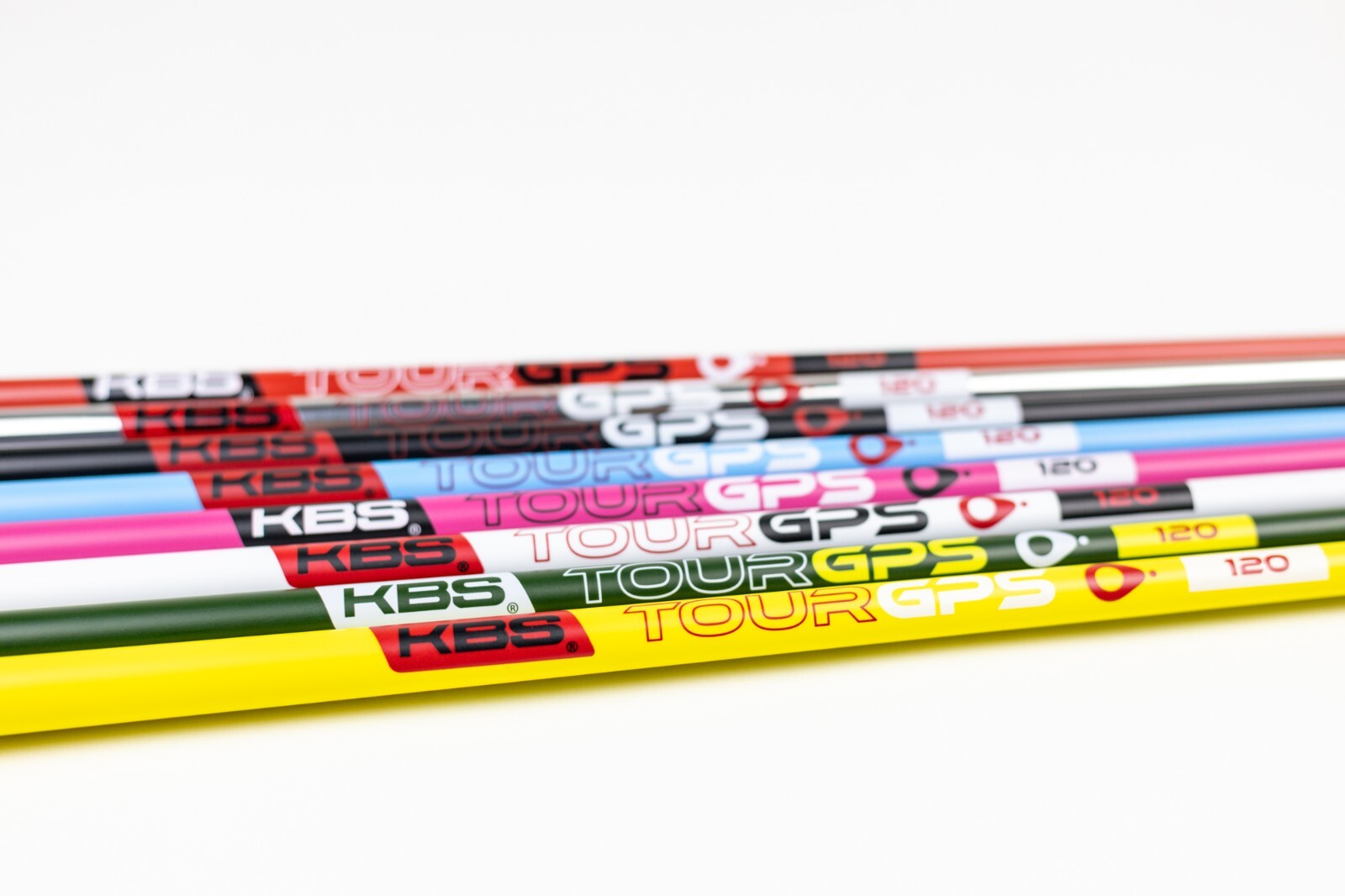 KBS Tour GPS 120 putter shafts with branding